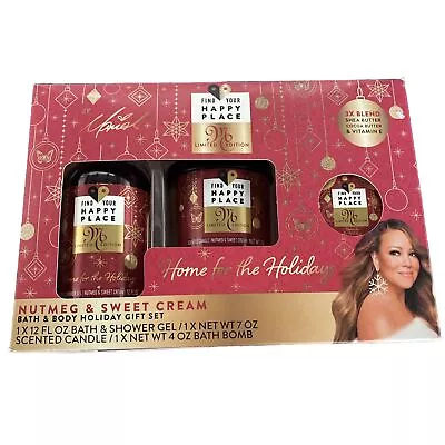 Mariah Carey Find Your Happy Place Holiday Gift Nutmeg & Sweet Cream 3 Piece Set • $49.99