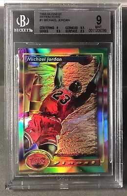 1993-94 Finest Refractors Michael Jordan #1. *bgs Mint 9. First Refractor! • $8000