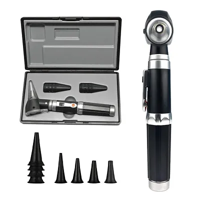 Professional Otoscope Ear Scope Light Physician ENT Kit Medical Ophthalmoscope • £26.99