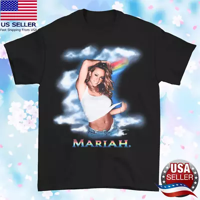 Mariah Carey Sky T-shirt Black Short Sleeve All Sizes S-345XL - Free Shipping • $14.99