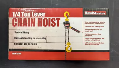 Haul Master 1/4 Ton Lever Vertical Lifting Chain Hoist 67144 BRAND NEW • $58.40