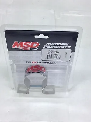 MSD 8213 MSD Ignition Universal Chrome Coil Mounting Bracket-Canister Coil Moun • $17.99