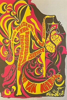 VAN MORRISON In Santa Barbara CA (1967) POSTER ORIGINAL 1ST PRINTING! • $120