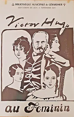 Victor Hugo Choose Female - Poster Original Exhibition - Gerardmer - 1985 • $129.75