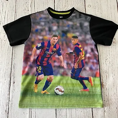 FC Barcelona Messi Neymar Men's Short Sleeve T Shirt Size Medium • $20.69