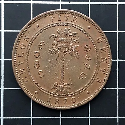 5 Cents Ceylon 1870 • £15.70