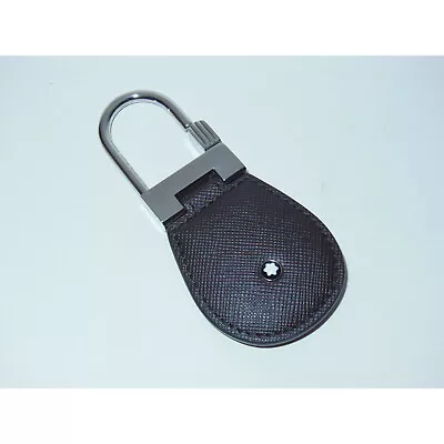 £145 • Buy New* Montblanc Sartorial Key Fob Tobacco Brown Saffiano Leather 113239 Italy
