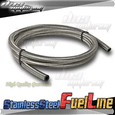 Stainless Steel Braided Jacket 15k Psi An6 6-an 3/8  Oil/fuel Line/hose Meter • $4.19