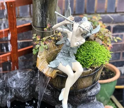 Design Toscano Fairy Of The West Wind Sitting Sculpture (CL5276) Fantasy Garden • £66.99