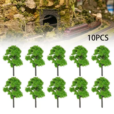 Model Trees 12cm High Green Pack Of 10 Railway Architecture Landscape Scale Toy • £9.88