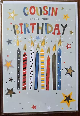 Cousin Enjoy Your Birthday Card. Card For Male • £2.09