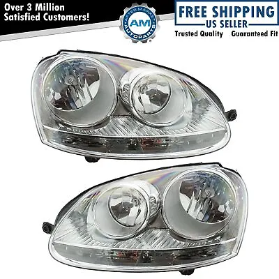 Headlight Set Left & Right For 2006-2009 Volkswagen Rabbit VW2502127 VW2503127 • $168.30