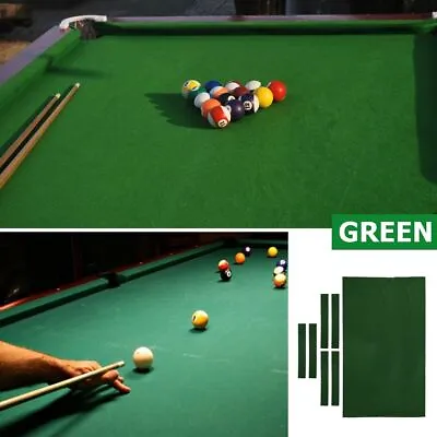 7PCS/Set 8/9ft Pool Table Cloth Cover Felt Snooker Worsted Billiard Tablecloth • $36.99