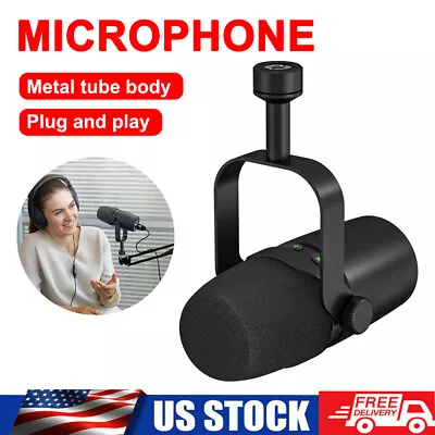 XLR/USB Dynamic Microphone For Vocal Recording Podcasting Gaming Live Strea • $53.95