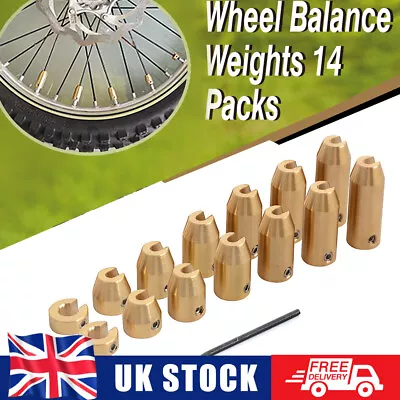 £14.99 • Buy New Motorcycle Brass Wheel Spoke Balance Weights For KTM BMW Suzuki Yamaha Honda