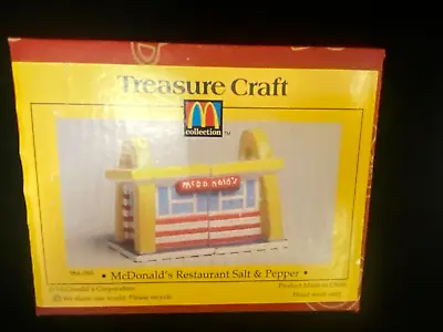 Mc Donald’s Original Restaurant Salt & Pepper Shaker Set Made By Treasure Craft  • $34.95