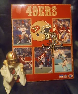 VINTAGE - 1988 STARLINE Clock * San Francisco 49ers Joe Montana *RARE + Boxer • $245