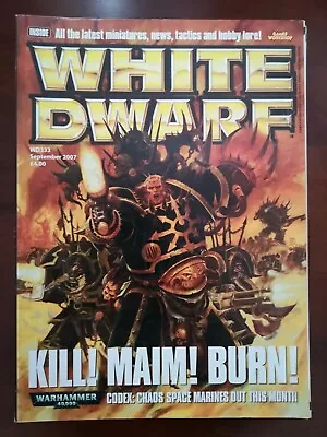 £6.19 • Buy White Dwarf Magazine - 333 - Sept 2007 Warhammer 40000 Chaos Space Marines 