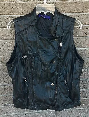 Miley Cyrus Max Azaria Black Vest Jr Size XL • $15