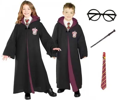 $22.89 • Buy Boys Girls Adults Harry Potter  Fancy Dress Costume Robe Kids For World Book Day