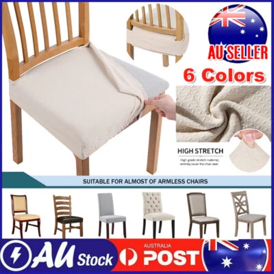 Dining Chair Seat Covers Slip Banquet Home Protective Stretch Removable Cover • $12.89