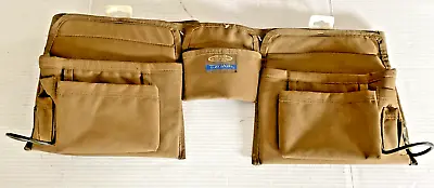 11 Pouch Work Tool Belt Mcguire Nicholas Brown Canvas Adjustable New • $10.99