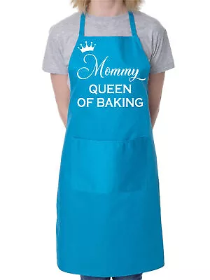 Mommy Queen Of Baking  Mother's Day Novelty  Bakers Ladies Apron  • £9.99