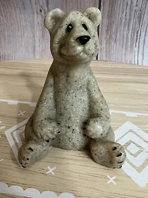 Vintage 2000 Second Nature Design Quarry Critters Boo Bear Figurine • $12