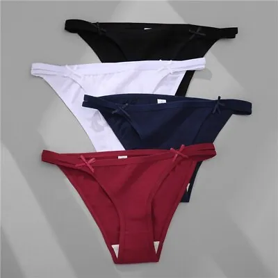 £4.79 • Buy 1 Pack Women's Ladies Sexy Cotton String Bikini Briefs Knickers Underpants Panty