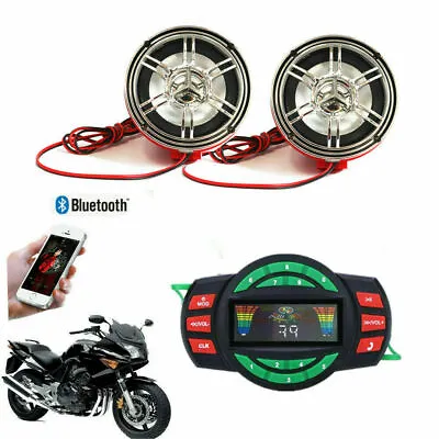 *New Motorcycle Bluetooth Audio Sound MP3 FM Radio Stereo Speakers Waterproof • $39.99