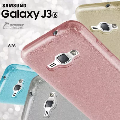 Glitter Shining Bling TPU Jelly Gel Case Cover For Samsung Galaxy J3 ( 2016 ) • $5.99