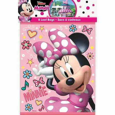 Iconic Minnie Mouse 8 Ct Birthday Party Loot Favor Bags • $3.99