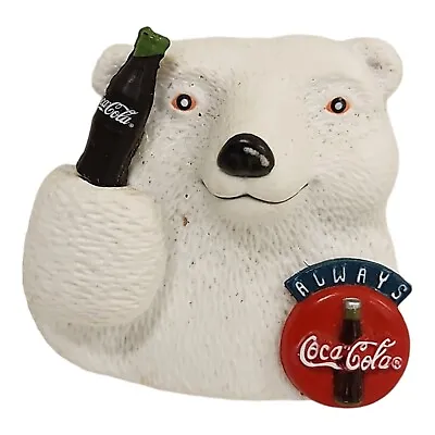 Vintage Coca Cola Polar Bear Fridge Magnet Coke 1995 Christmas Iconic  • $5.98