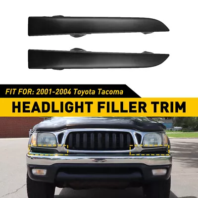 Pair For Toyota Tacoma 01-04 Front Bumper Grille Headlight Filler Trim Panels Us • $12.99