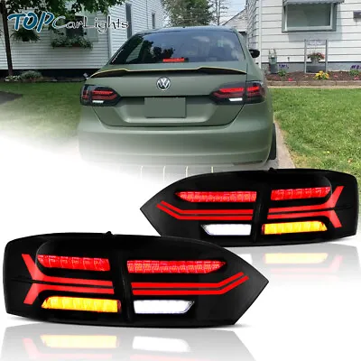 VLAND LED Tail Lights W/Sequential Rear Lamps For Volkswagen Jetta MK6 2011-2014 • $219.99