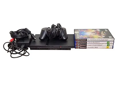 $149.99 • Buy Sony PS2 PlayStation 2 Slim SCPH-77002 Includes 4 Games, Controller