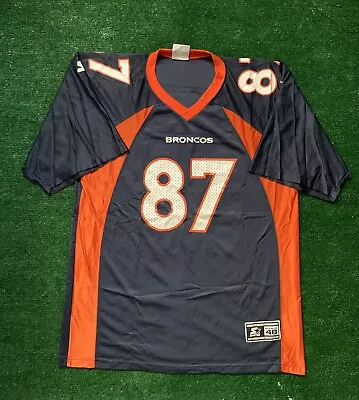 Vintage Rare Ed McCaffrey Denver Broncos Starter Jersey Size L • $49.99