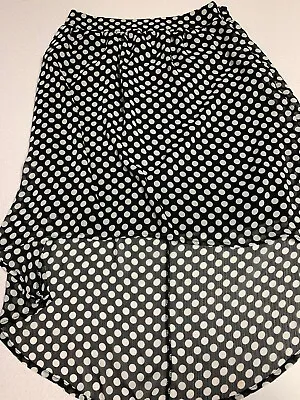 High Low Women's Polka Dot High Skirt Small Rockabilly Minnie Mouse 90s Y2K • $5