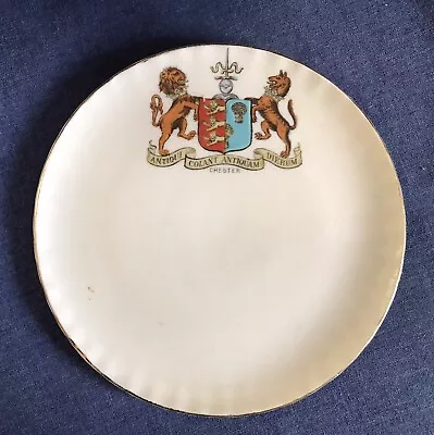 W H Goss. Crested China.  Chester Plate￼. (GAD) • £3