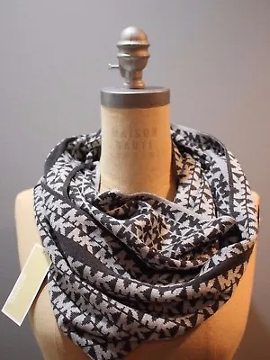 MICHAEL KORS Women's Scarf One Size Charcoal Gray MK INFINITY Cowl $58 NEW • $29.50
