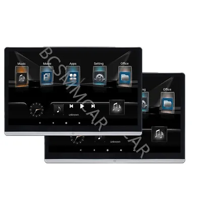 14  Android 12 Headrest Monitor Video Player For Car TV Touch Screen WiFi/USB/FM • $559.70