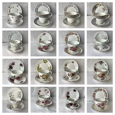 Pretty Mismatched Vintage China Tea Trio's  - Cup Saucer & Plate  - Choice • £14.95