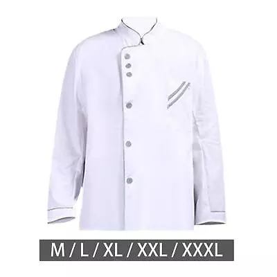 Men Women Chef Coat Jacket Cooker Breathable Food Industry Bakery • $16.94