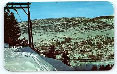 STEAMBOAT SPRINGS CO Colorado ~ View Of TOWN From SKI AREA C1950s  Postcard • $7.98