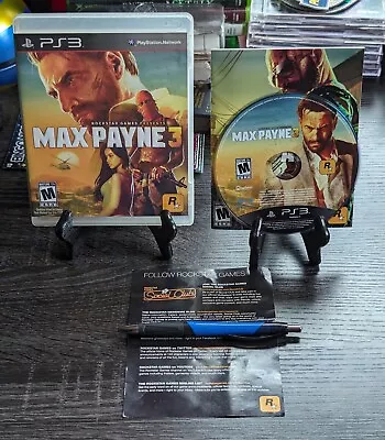 Max Payne 3 Sony PlayStation 3 PS3 2012 Complete With Manual & Insert - EXC Disc • $14