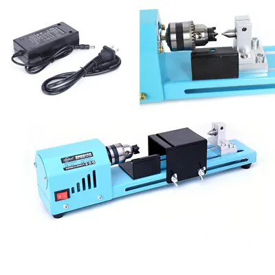 Mini Lathe Beads Polisher Machine 150W Woodworking Wood Cutting DIY Tool  • $36.10