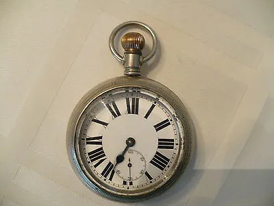 Antique Swiss Made Pocket Watch Swing Out Mov't 18 Sz Working • $600