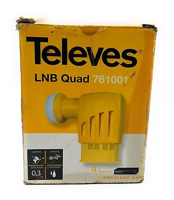 Televes LNB Quad 761001 Universal KU Band Dish Antenna Enhancement • $89.35