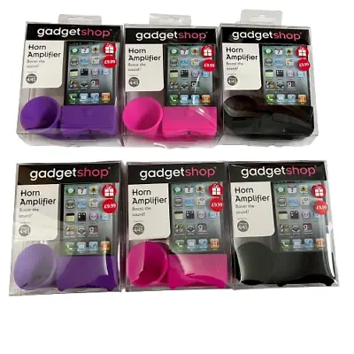 Portable Amplifier Speaker For IPhone 4/4S - 6 Pack - Silicone Horn Stand Holde • £1.95