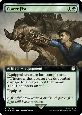 MTG Power Fist (Extended Art) [Fallout Near Mint] • £4.49